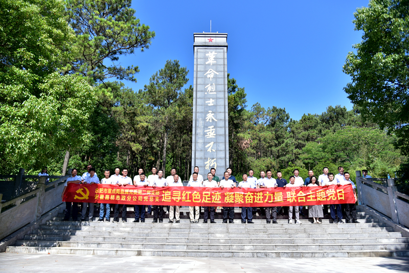 市政分公司黨總支、合肥市重點局直屬黨委第二黨支部聯(lián)合開展主題黨日活動1